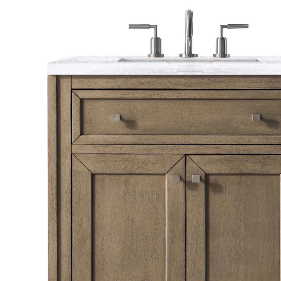 Base with Sink Top White Washed Walnut Light Finish Vanities