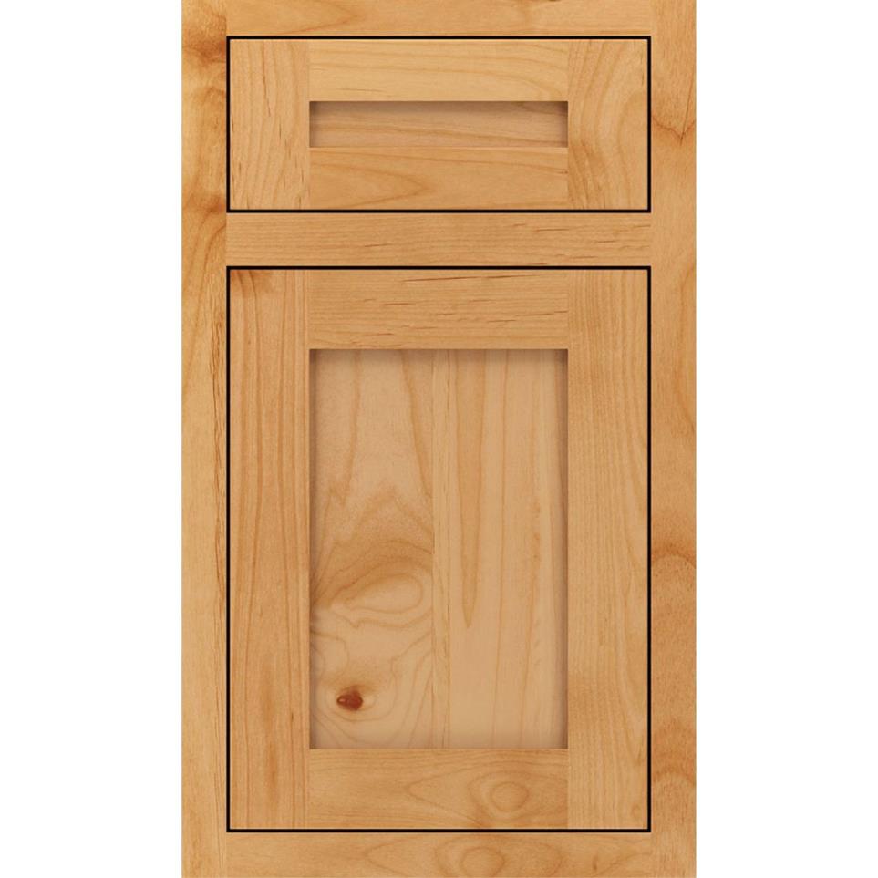 Square Natural Light Finish Square Cabinets