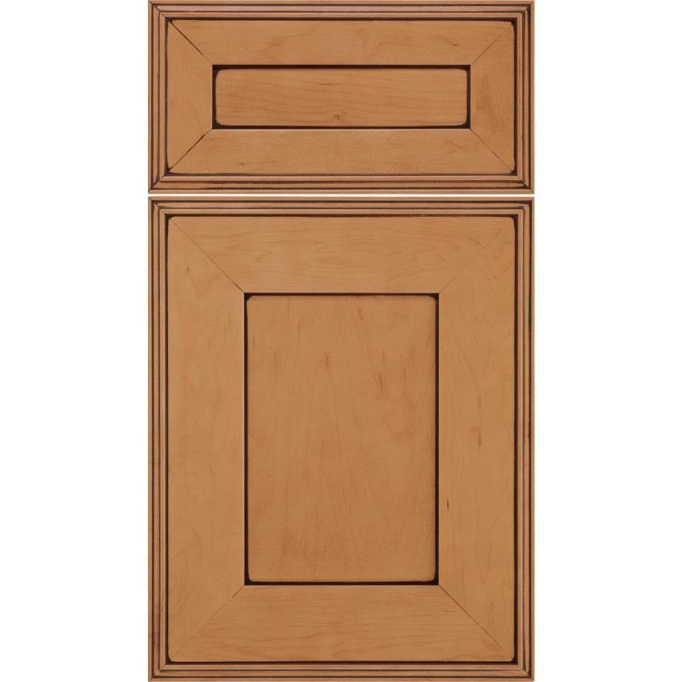 Square Ginger Mocha Glaze Glaze - Stain Square Cabinets