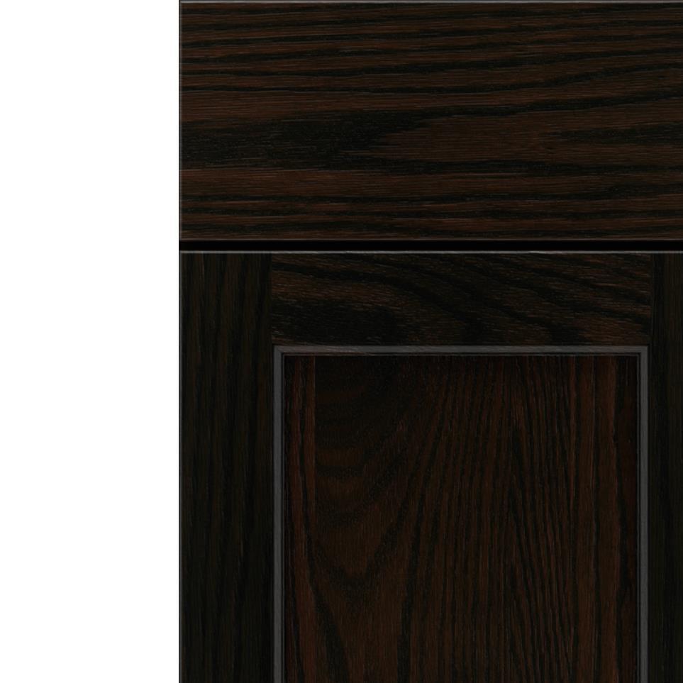 Square Chocolate Dark Finish Square Cabinets