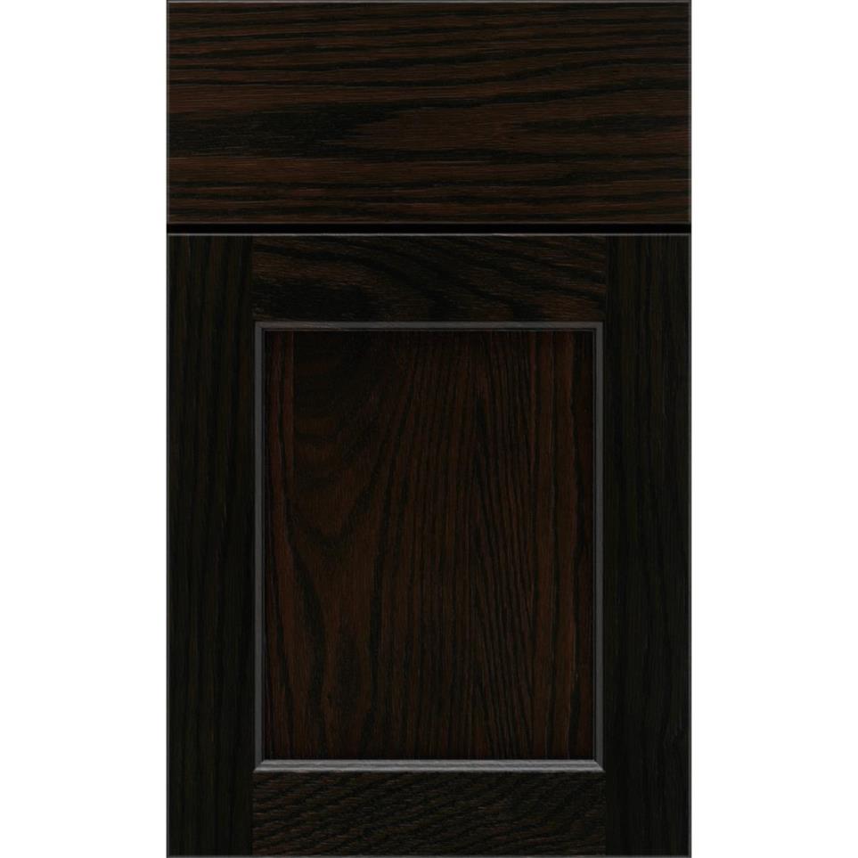 Square Chocolate Dark Finish Square Cabinets