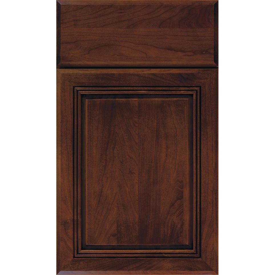 Square Marsala Amaretto Creme Dark Finish Square Cabinets