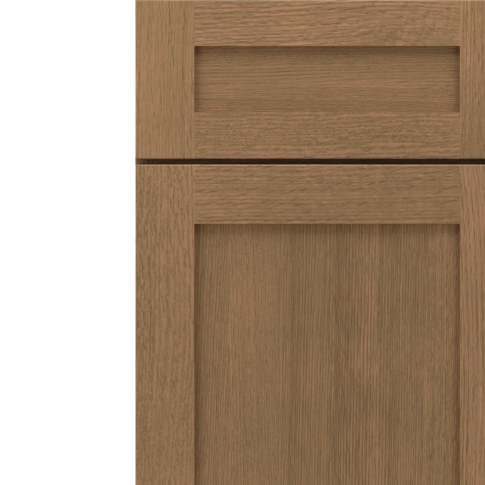 Square Gunny Medium Finish Square Cabinets