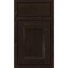 Square Beaded Teaberry Dark Finish Square Cabinets