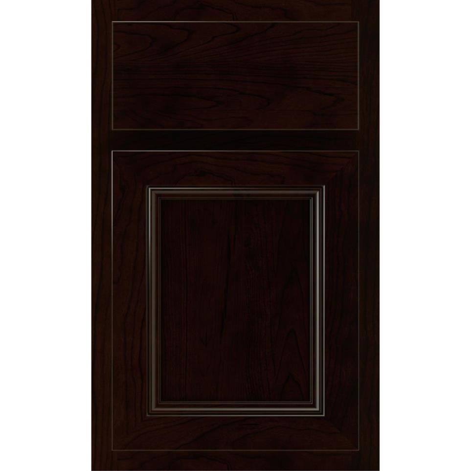 Square Chocolate Dark Finish Square Cabinets