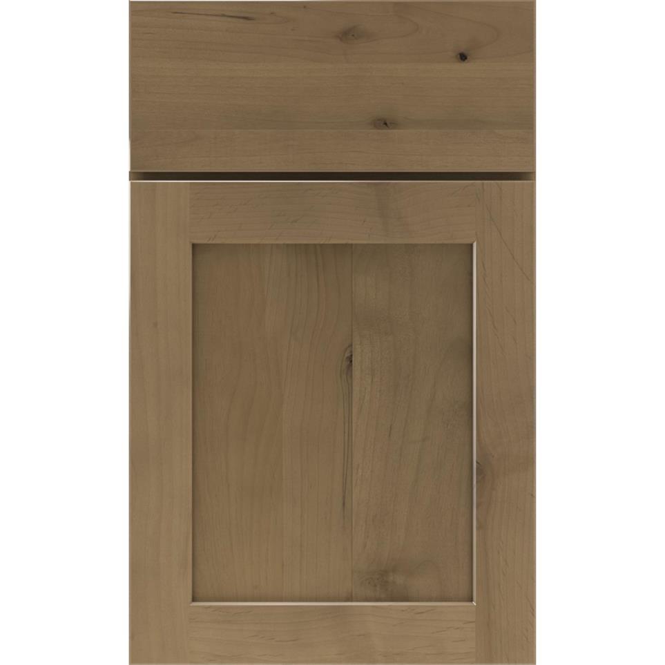 Square Buckskin Medium Finish Square Cabinets