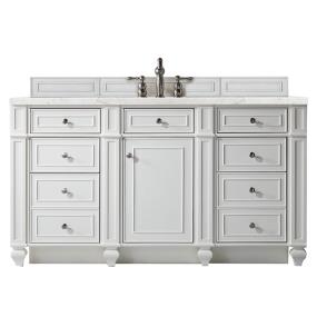 Base with Sink Top Bright White White Vanities