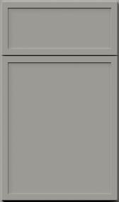 Square Nickel                         Paint - Grey Square Cabinets