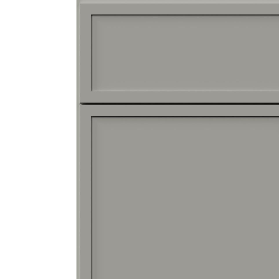 Square Nickel                         Paint - Grey Square Cabinets