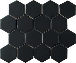 Mosaic Matte Onyx Matte Black Tile
