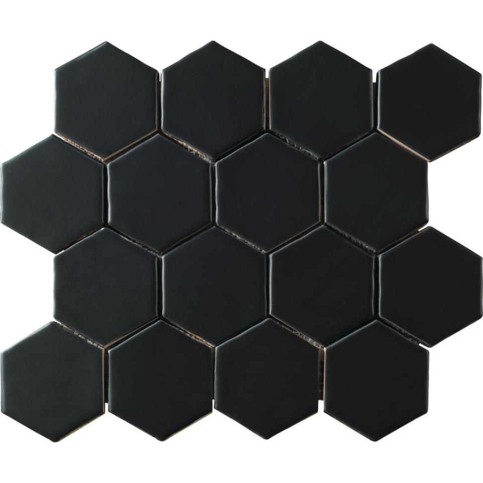 Mosaic Matte Onyx Matte Black Tile