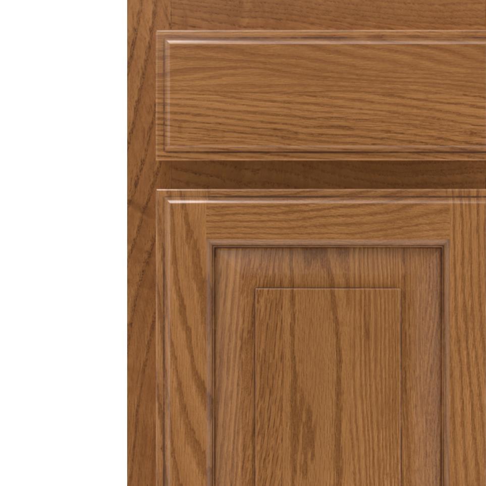 Square Palomino Medium Finish Square Cabinets