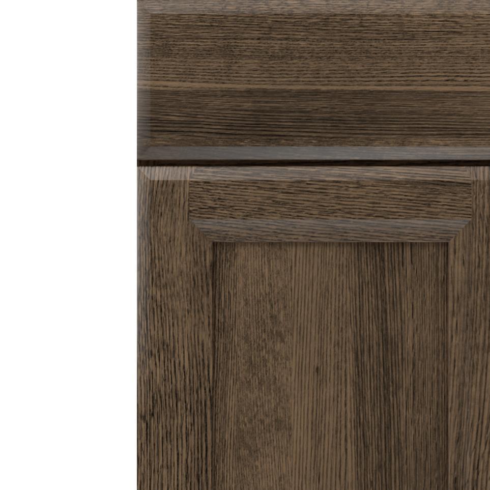 Square Gunny Relic Dark Finish Square Cabinets