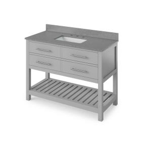 Base with Sink Top Grey Grey / Black Vanities