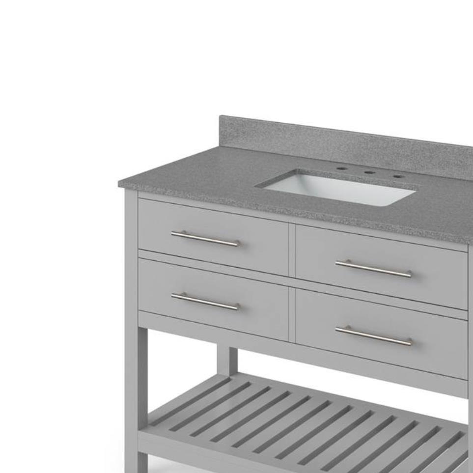 Base with Sink Top Grey Grey / Black Vanities