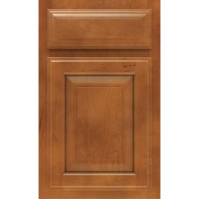 Square Cattail Medium Finish Square Cabinets