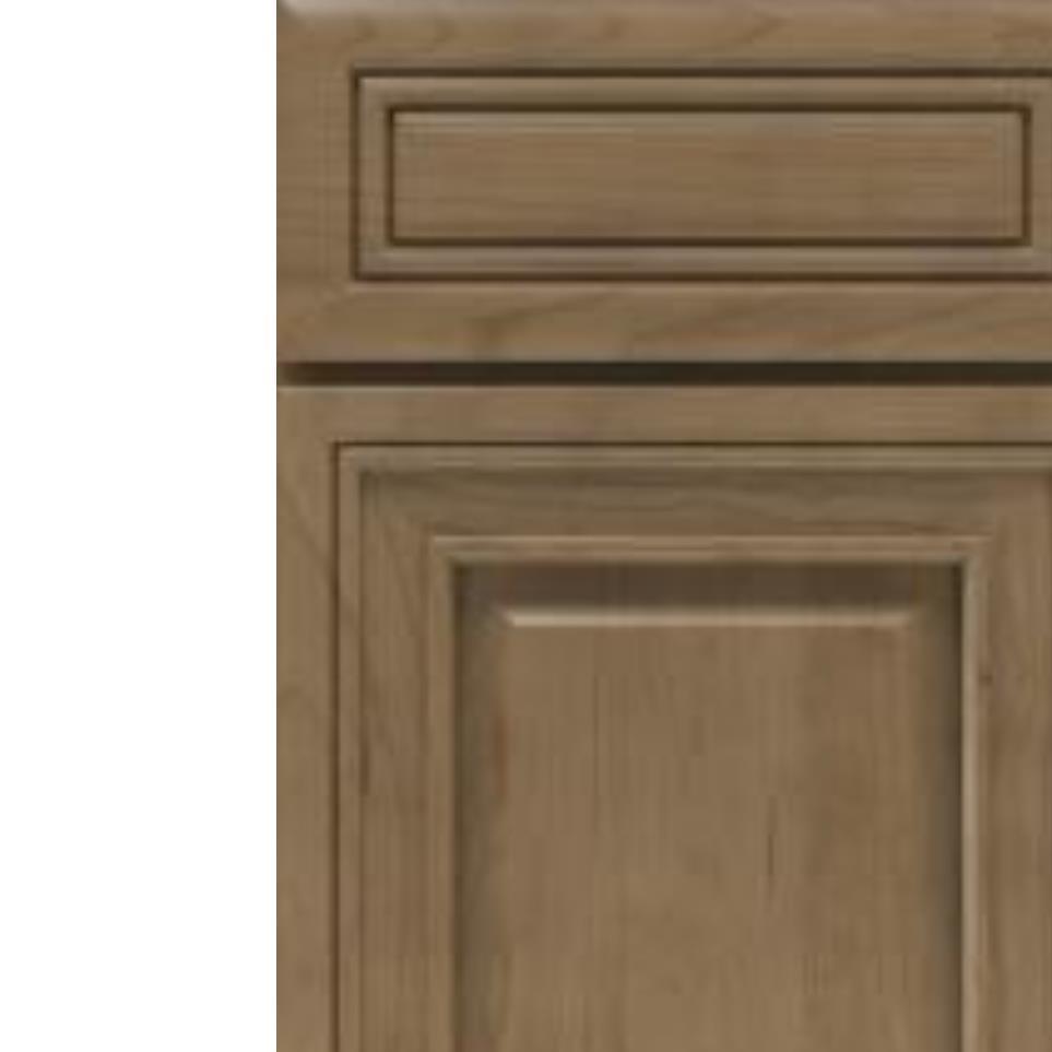 Square Buckskin Medium Finish Square Cabinets