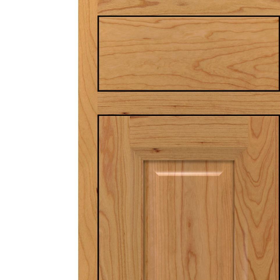 Square Natural Light Finish Square Cabinets