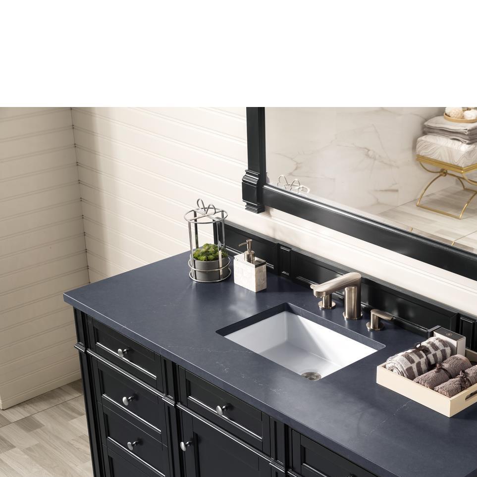 Base with Sink Top Black Onyx Grey / Black Vanities