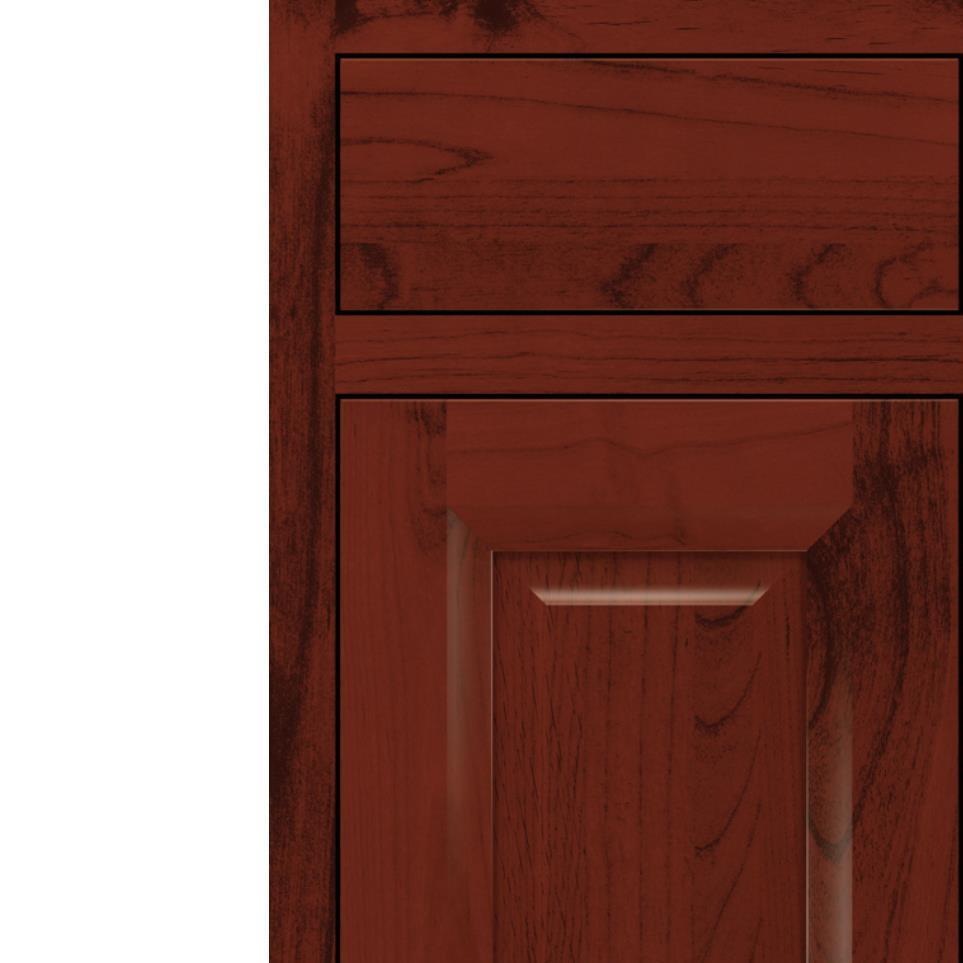 Inset Marsala Dark Finish Inset Cabinets