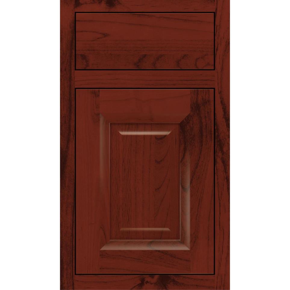 Inset Marsala Dark Finish Inset Cabinets