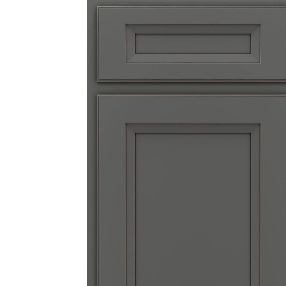 5 Piece Galaxy Cocoa Opaque Paint - Grey 5 Piece Cabinets