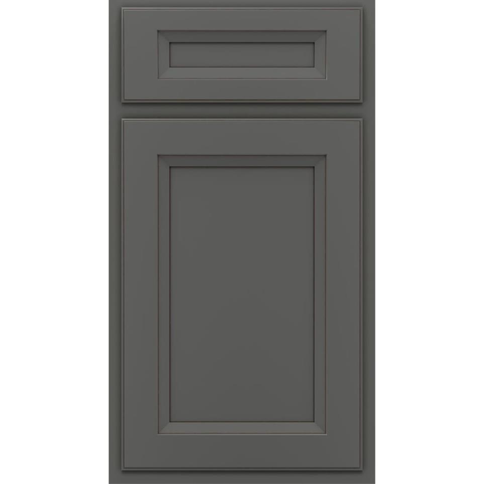 5 Piece Galaxy Cocoa Opaque Paint - Grey 5 Piece Cabinets