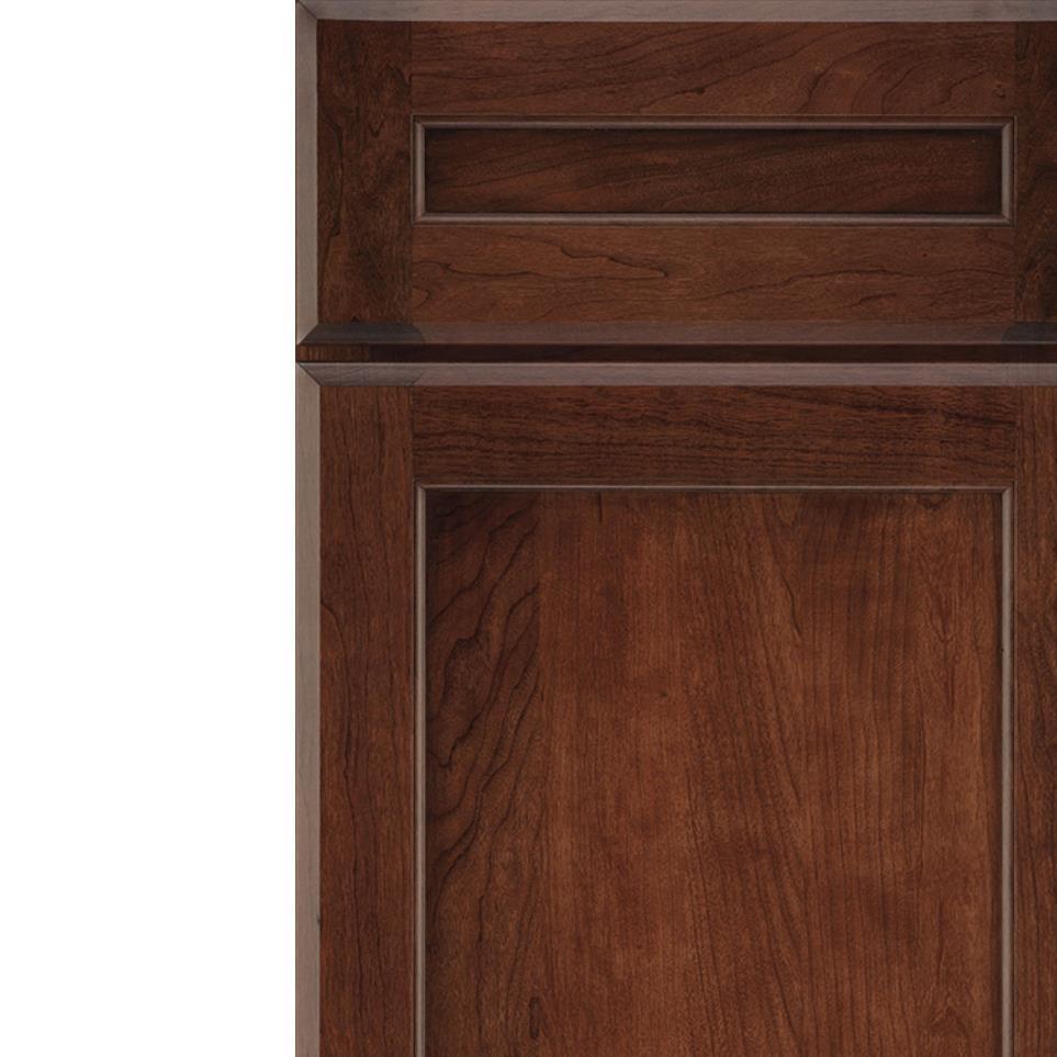 5 Piece Marsala Amaretto Creme Dark Finish 5 Piece Cabinets