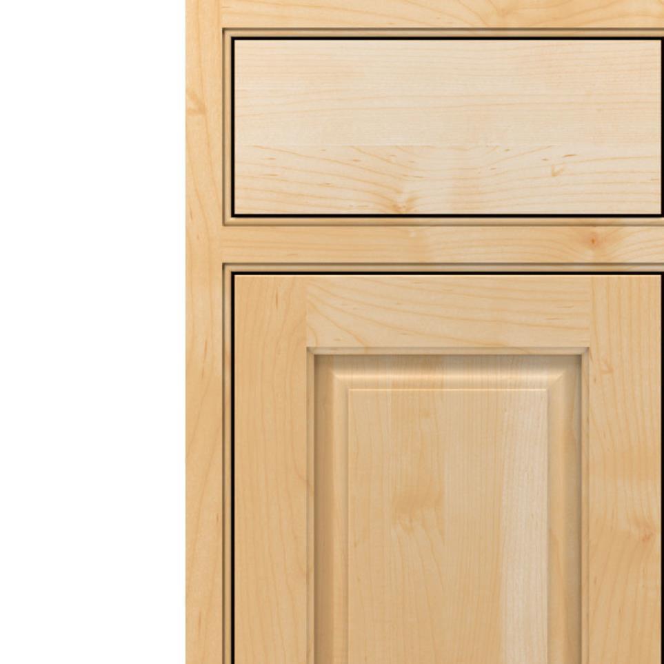 Square Natural Light Finish Square Cabinets