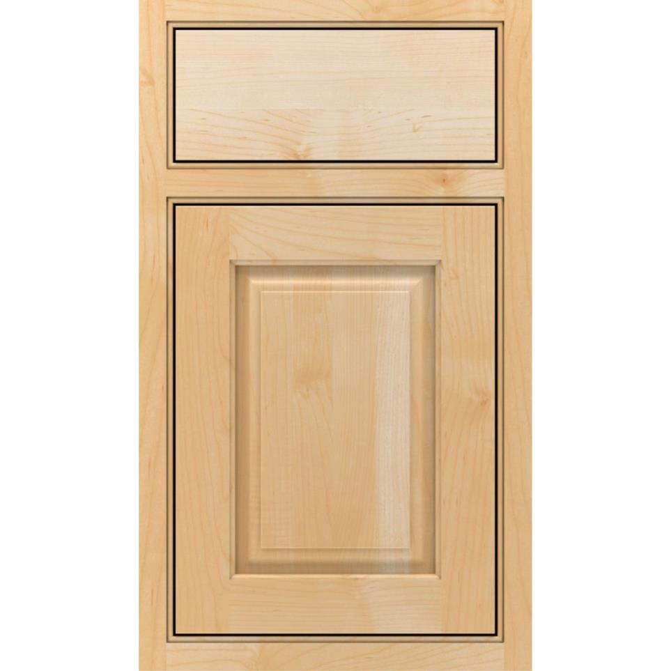 Square Natural Light Finish Square Cabinets