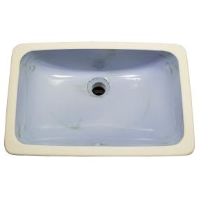 Bath Glazed Blue  Bathroom Sinks