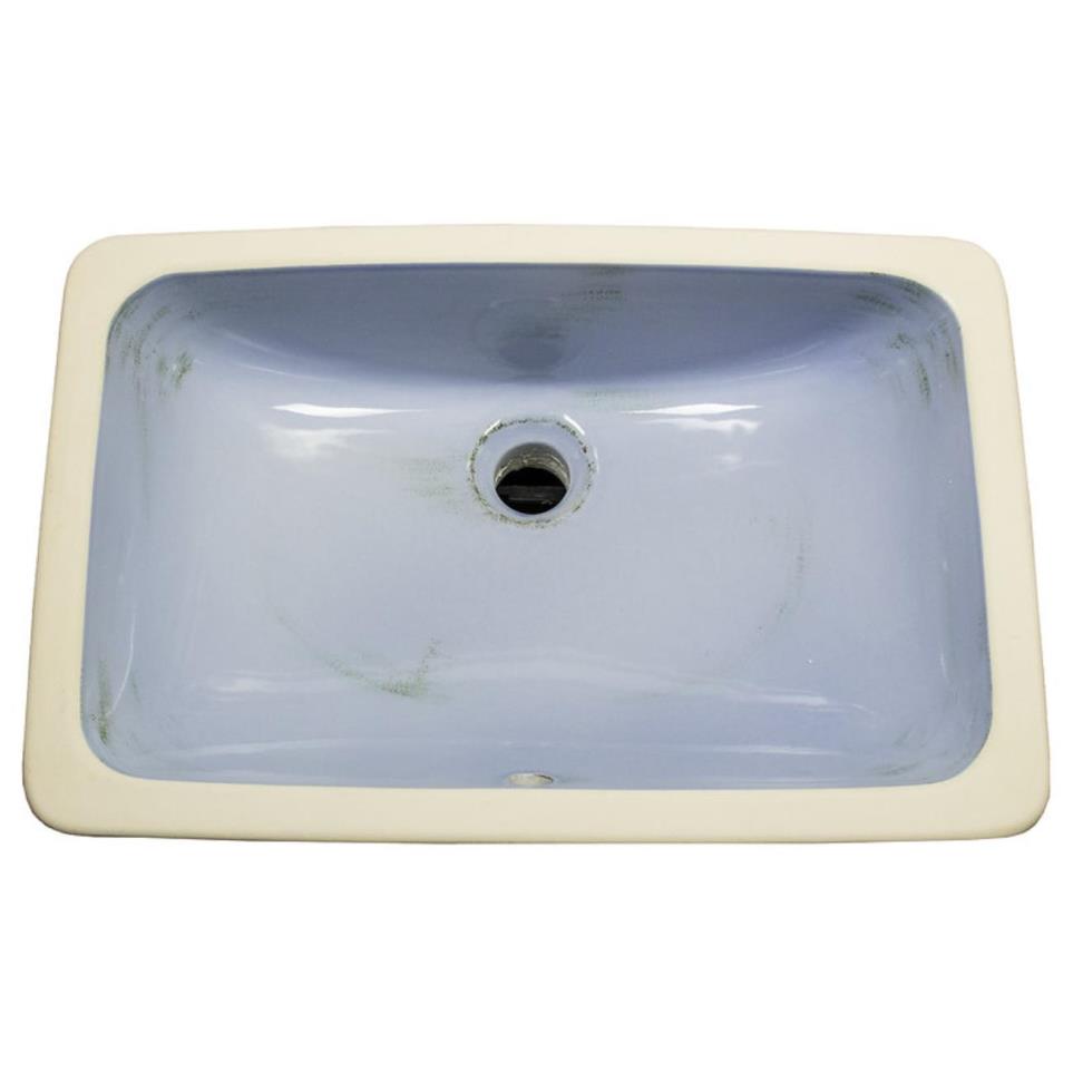 Bath Glazed Blue  Bathroom Sinks
