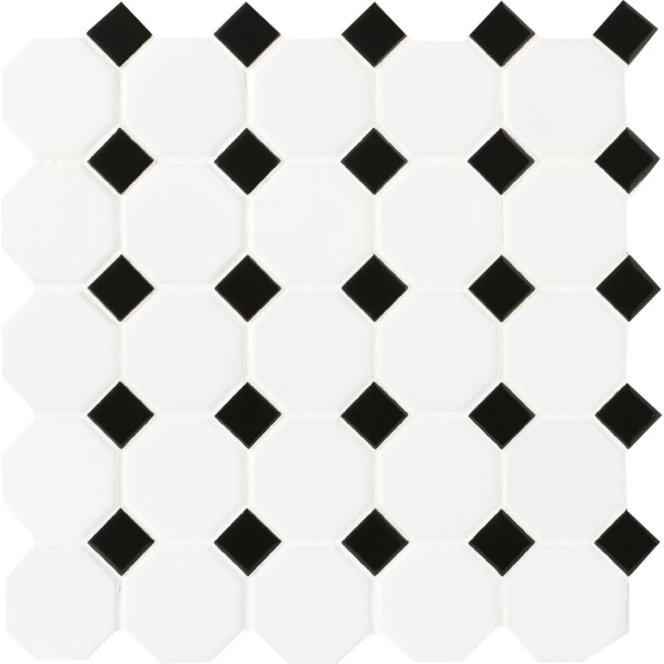 Mosaic Matte White Matte White Tile