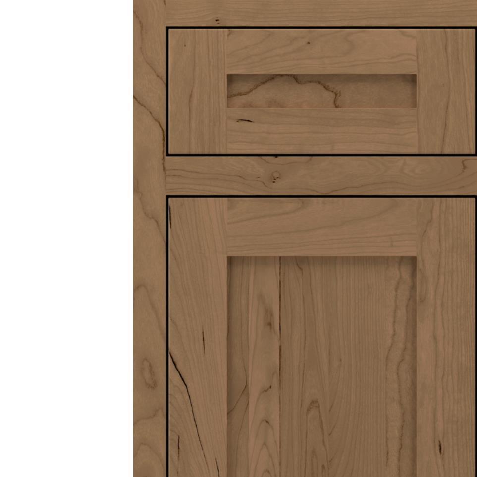 Inset Buckskin Medium Finish Inset Cabinets