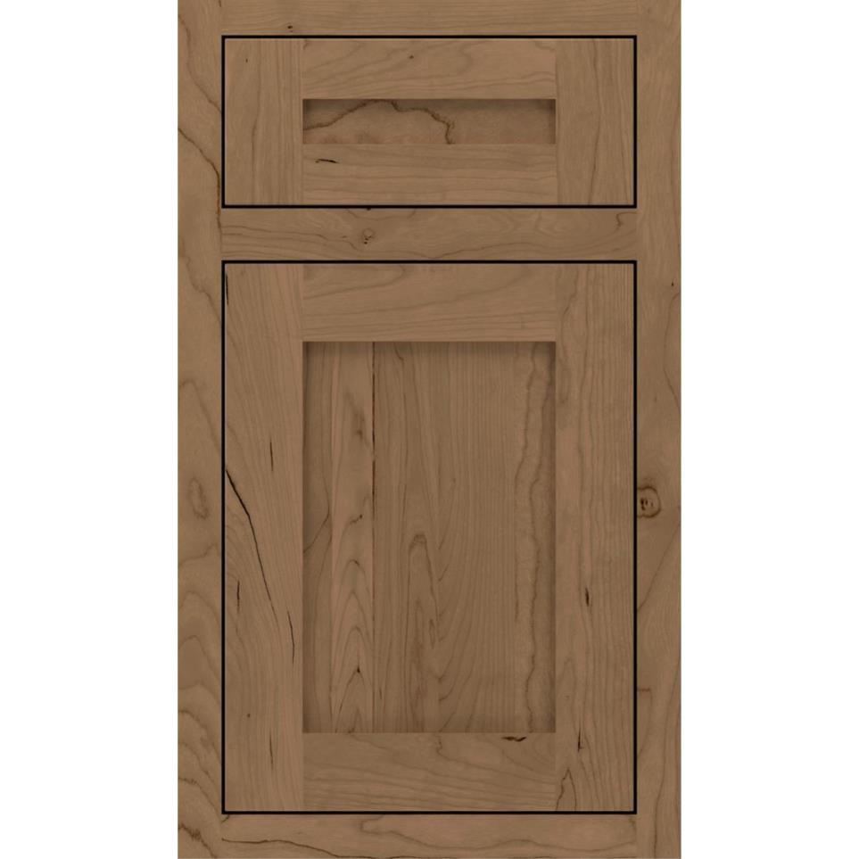 Inset Buckskin Medium Finish Inset Cabinets