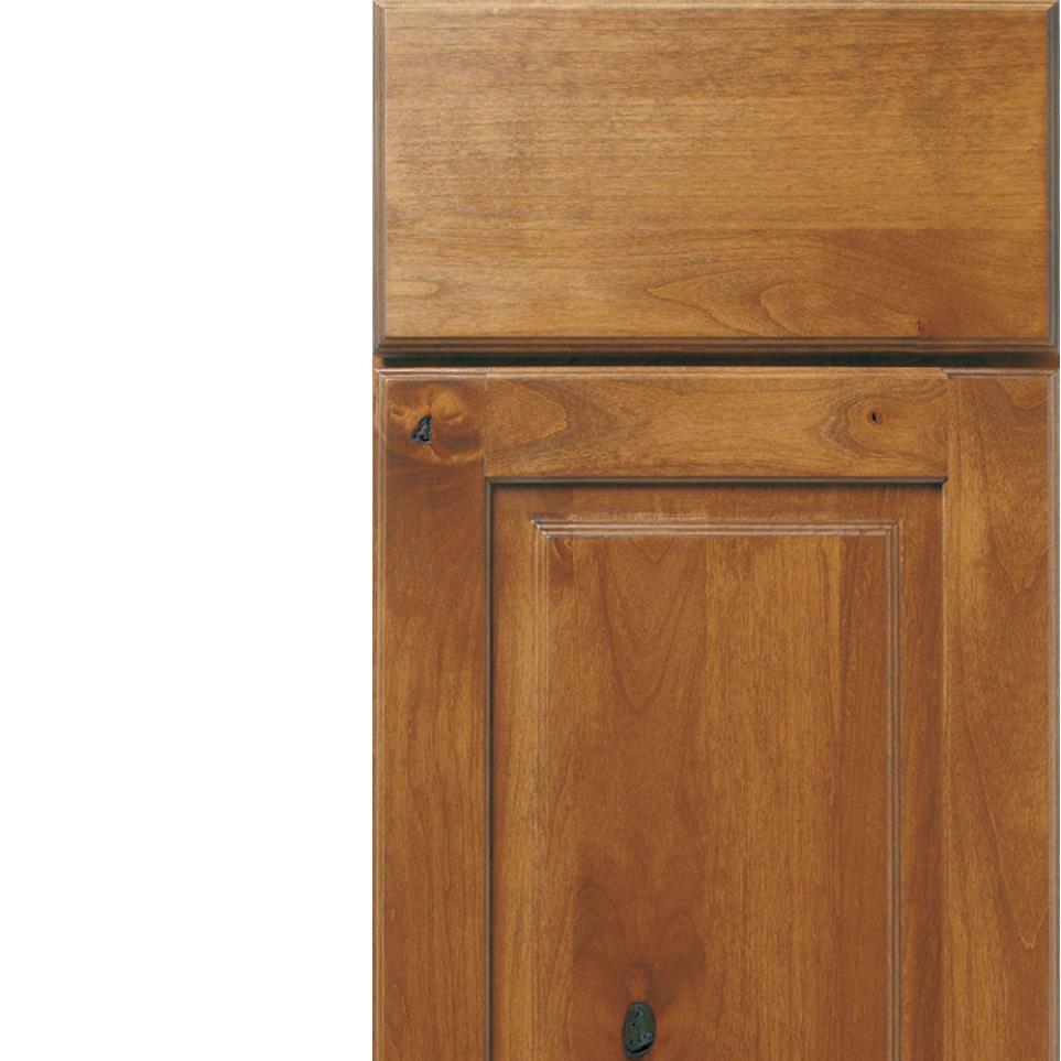 Square Sage Medium Finish Square Cabinets