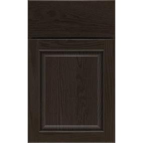 Square Thatch Dark Finish Square Cabinets
