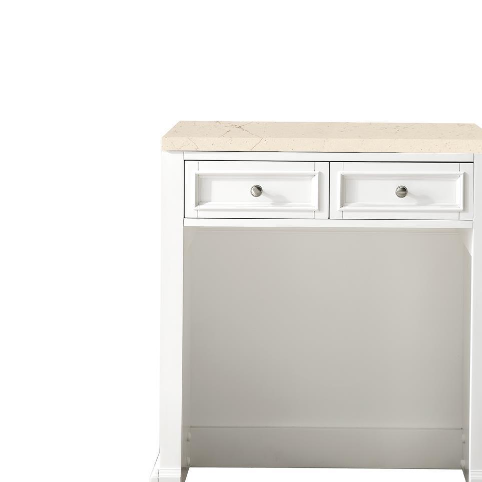 Base with Sink Top Bright White White Vanities