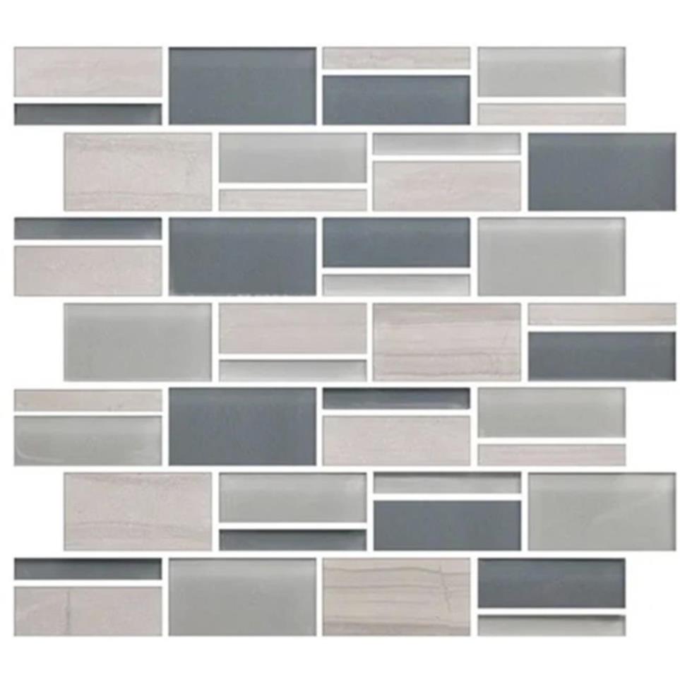 Mosaic Sea Cliff Blend Glass Blue Tile