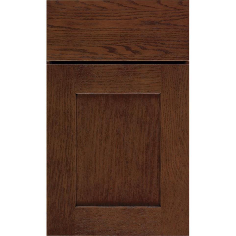 Square Tundra Dark Finish Square Cabinets