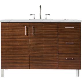 Base with Sink Top American Walnut Medium Finish Vanities