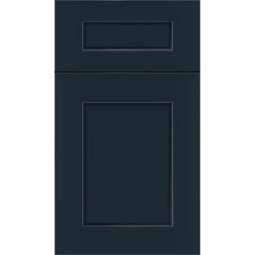 Square Gunmetal Blue Dark Finish Square Cabinets