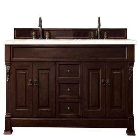 Base with Sink Top Burnished Mahogany Dark Finish Vanities