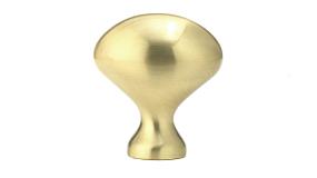 Knob Satin Brass Brass / Gold Knobs