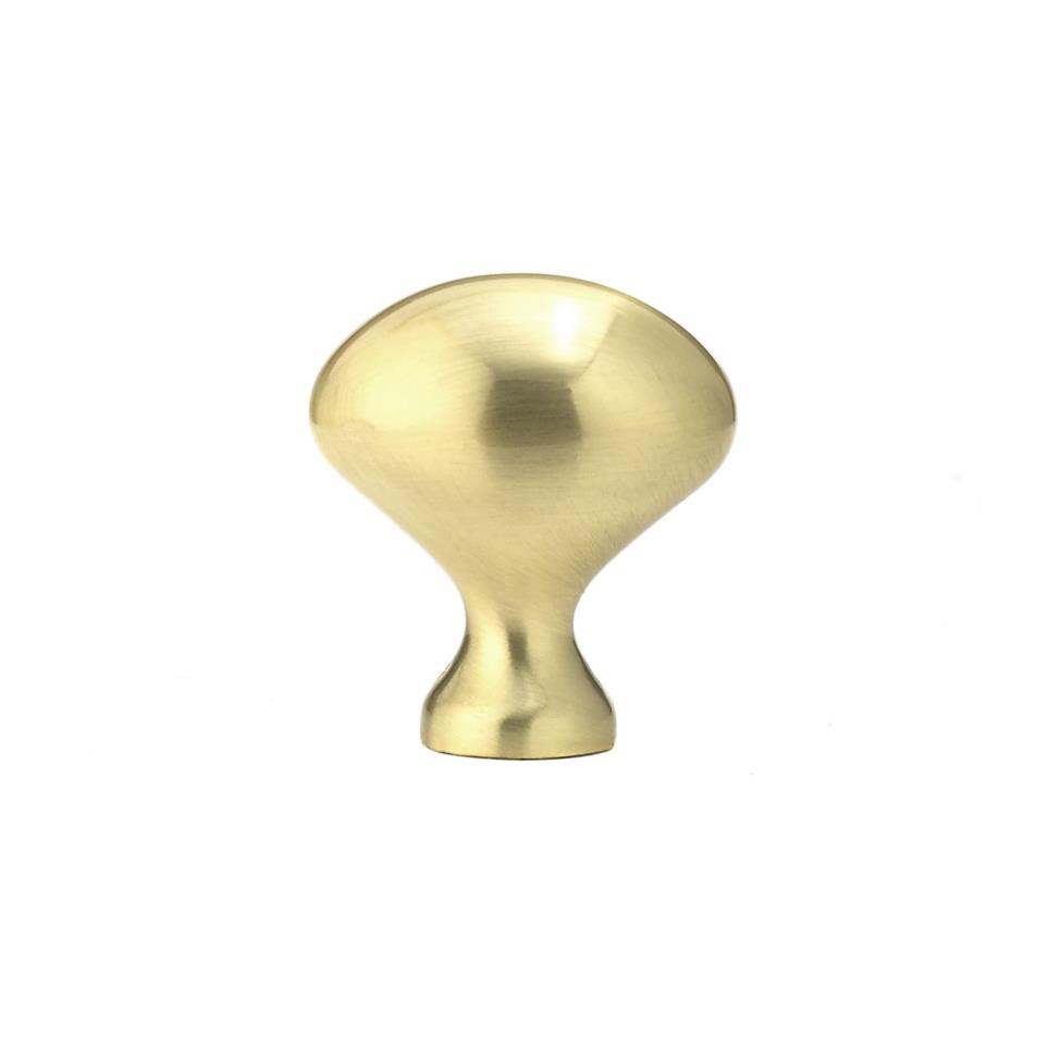 Knob Satin Brass Brass / Gold Knobs