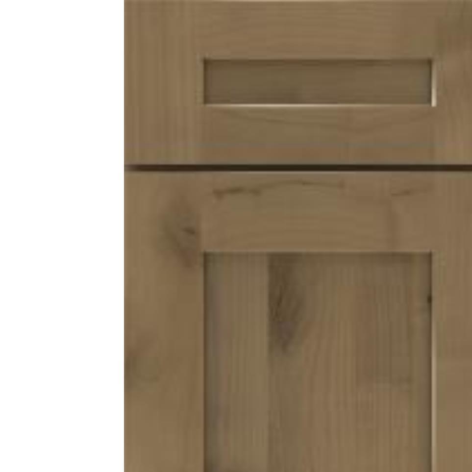 Square Buckskin Medium Finish Square Cabinets