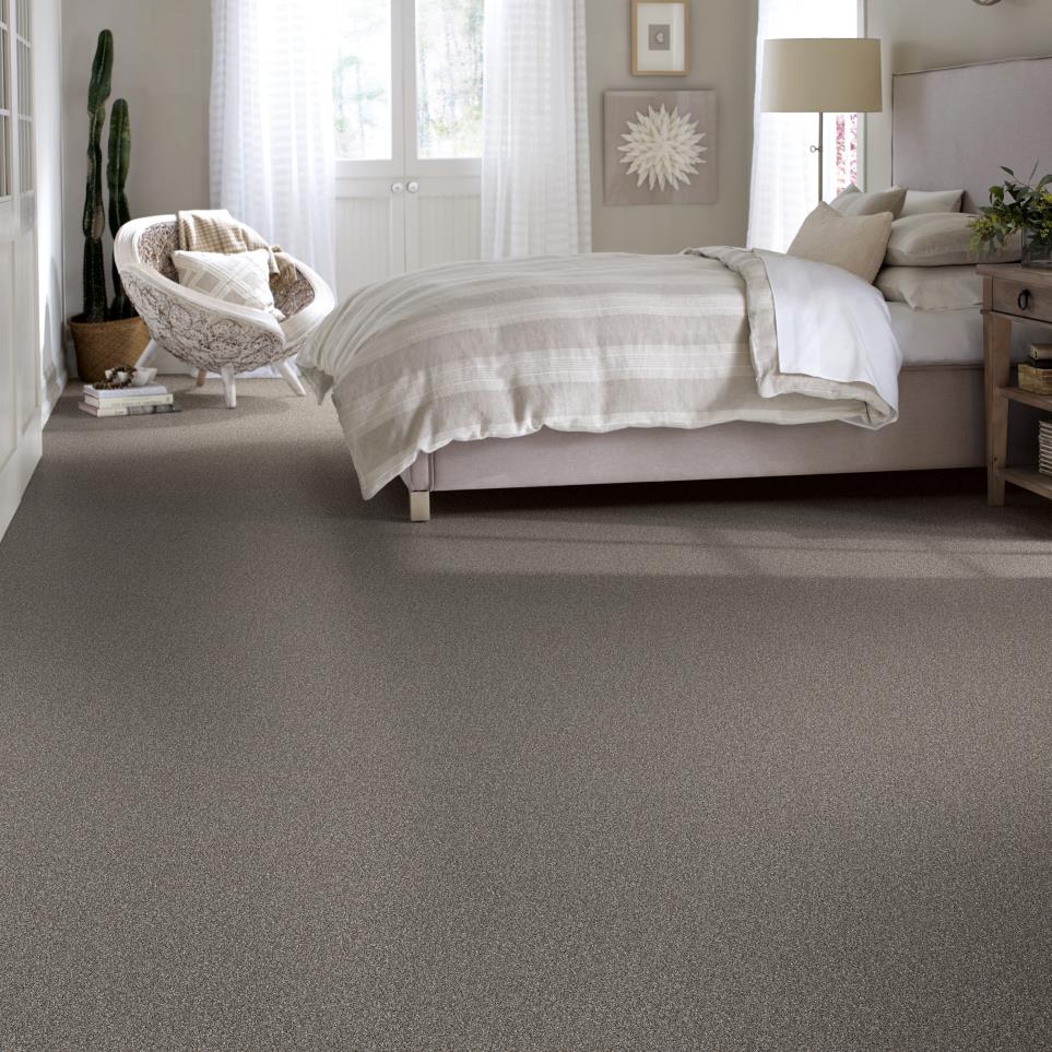 Textured Saxony DESERT VIEW Gray Carpet