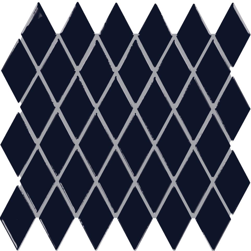 Mosaic Navy Glossy Blue Tile