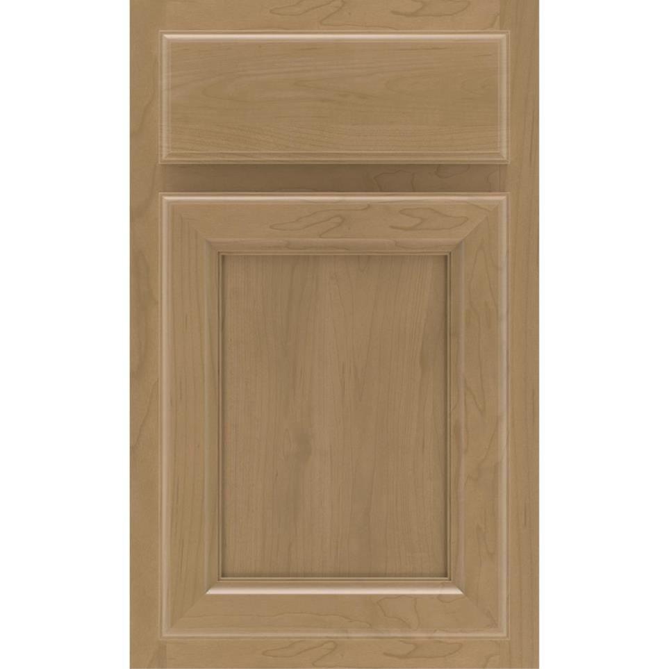 Square Buckskin Medium Finish Square Cabinets