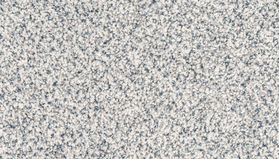 Textured Saxony Chiffon Blue Carpet